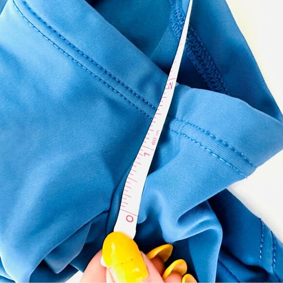 MENS 2XIST Navy Blue White Drawstring Tie Swimsuit Mini Swim Trunk Shorts L - Picture 6 of 9